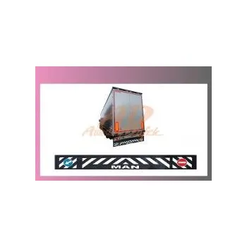 Kuchyňská zástěra zástěra zadní--2400x350-MAN- černá -- bílé písmo