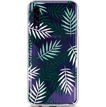 Pouzdro na mobilní telefon Kryt Samsung A30s silikon Listy (obal neboli pouzdro na Samsung A30s)