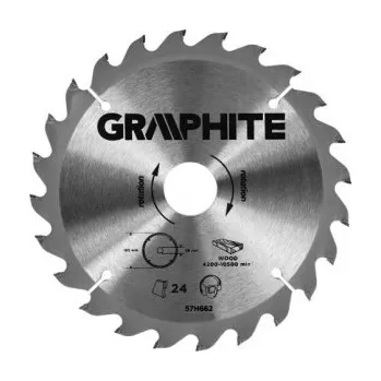 Pilový kotouč Kotouč pilový Graphite 185x30 24 zubů 57H662