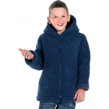 Dětská zimní bunda z ovčí vlny velikost 116-122 tmavě modrá, Barevné varianty Modrá, Velikosti 122 200-100-00176