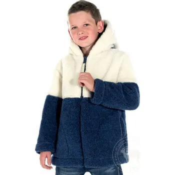 Chlapecká bunda Zimní dětská bunda z ovčí vlny velikost 140-146 modro-bílá, Barevné varianty modrá/bílá, Velikosti 140 200-100-00020