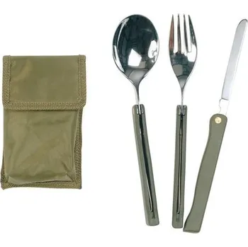 Outdoor vaření MIL-TEC Příbor skládací 3dílný