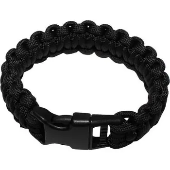 Náramek Max-Fuchs Náramek Paracord 23 mm (plastová spona) Černý Velikost: M/20 cm