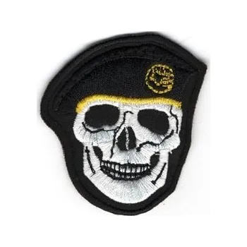 Navys Nášivka lebka Černá