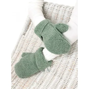 Rukavice Rukavice dětské z ovčí vlny XS-L zelené, Barevné varianty Zelená, Velikosti 8-10 let 200-100-00003