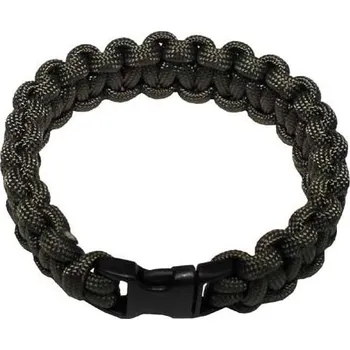 Náramek Max-Fuchs Náramek Paracord 19 mm (plastová spona) Olive Velikost: L/22 cm