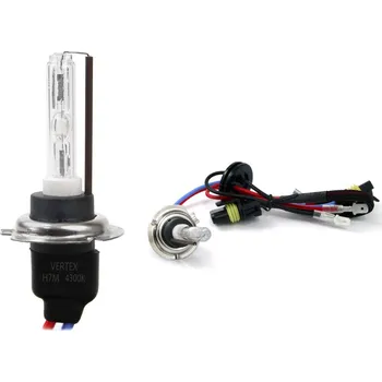 Autožárovka Amio Xenonová výbojka H7 4300K s kovovou paticí pro přestavbové HID sady