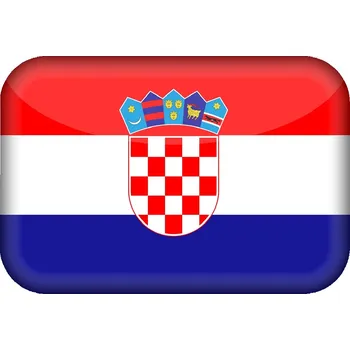 Samolepicí dekorace na vozidlo Amicar Samolepicí vlajka Chorvatska 50x30 mm, 3D efekt