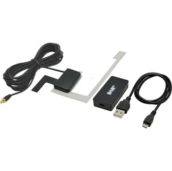 Autorádio DAB+ rádiový přijímač s anténou Macrom M-AN.DAB