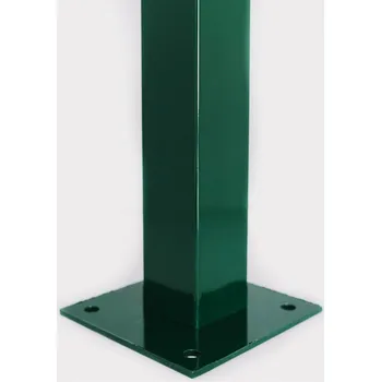 Plotový sloupek Sloupek čtyřhranný Zn+PVC 60/40/1200 komaxit s patkou (barvy RAL )