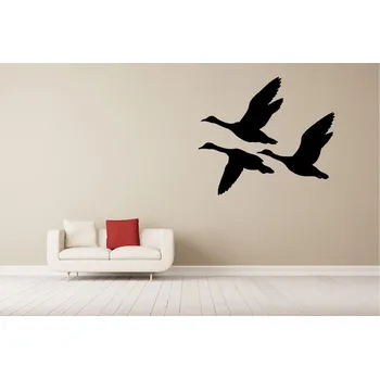 Samolepící dekorace Lepy.cz Samolepka na zeď Kachny Velikost (šířka x výška): 90x78cm, Barevná varianta: Lípová zelená