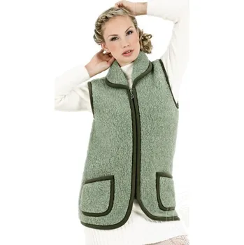 Vesta z ovčí vlny Pyrenees S-XL zelená, Barevné varianty Zelená, Velikosti XL 200-100-00079