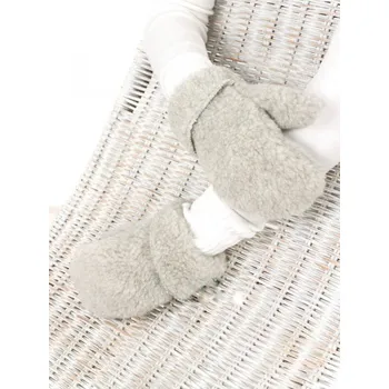 Rukavice Rukavice dětské z ovčí vlny XS-L světle šedé, Barevné varianty Šedá, Velikosti 8-10 let 200-100-00003