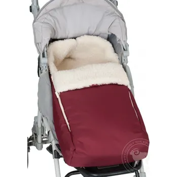 Fusak Spací pytel do kočárku z ovčí vlny vínový, Barevné varianty Vínová 200-100-00009