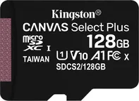Kingston Micro SDXC Canvas Select 128 GB 80MB/s UHS-I + SD adaptér (SDCS2/128GB)