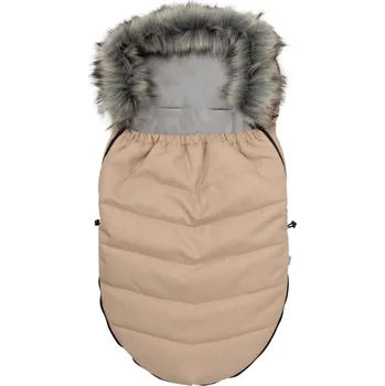 New Baby Dětský fusak s kožíškem, béžový