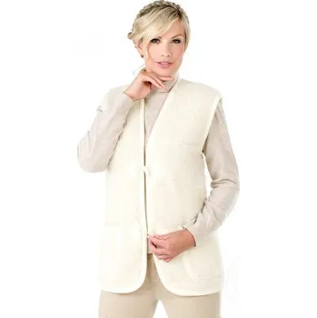 Dámská vesta Alpen Vesta z přírodní ovčí vlny Alpen (olivka) S-2XL bílá XL