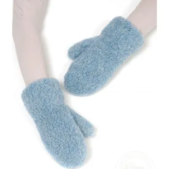 Rukavice Rukavice z ovčí vlny, dospělé, světle modré, Barevné varianty Světle modrá, Velikosti L 200-100-00276