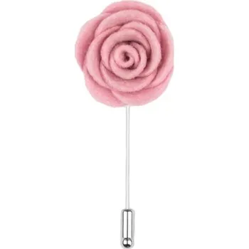 Brož Bubibubi Růžová květina do klopy