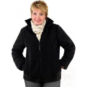 Dámská bunda z ovčí vlny Izabella XS-XXL černá, Barevné varianty Černá, Velikosti L 200-100-00017