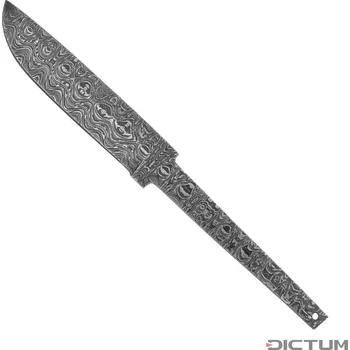 Kuchyňský nůž Čepel na výrobu nože 719732 - Stick Tang Blade Blank, Rose Damascus, Medium