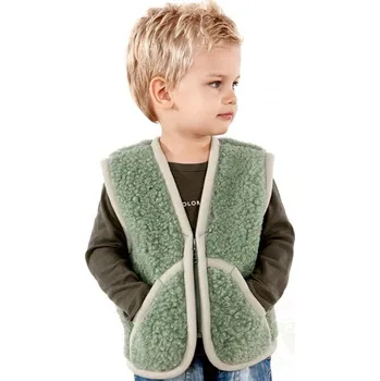 Dámská vesta Dětská vesta L z ovčí vlny zelená, Barevné varianty Zelená, Velikosti L 200-100-00053