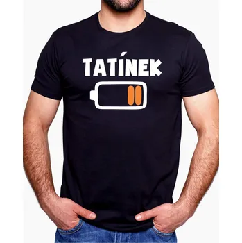 Pánské oblečení Rodinné tričko - Tatínek (BATERKA), Barva látky tyrkysová modrá, Střih Pánsky/UNISEX, Velikost XXL