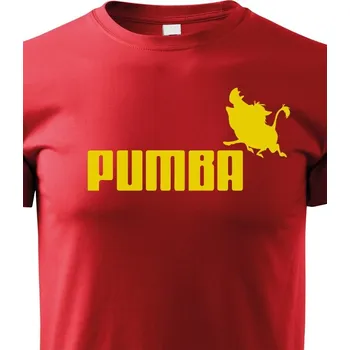 Chlapecké tričko Dětské tričko s potiskem Pumba, Barva Červená, Velikost 158 cm/12 roků, Canvas Dětské tričko Bezvatriko.cz 1