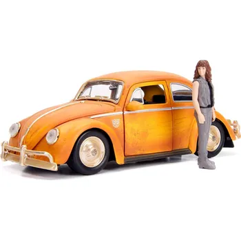 autíčko ransformers - Bumblebee Diecast Model 1/24 Volkswagen Beetle s figurkou