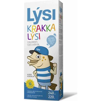 Přírodní produkt LYSI Olej z tresčích jater pro děti 240 ml