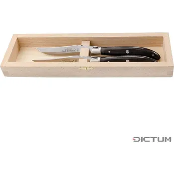 Kuchyňský nůž Steakové nože 719996 - Laguiole Steak and Table Knives, Ebony Wood