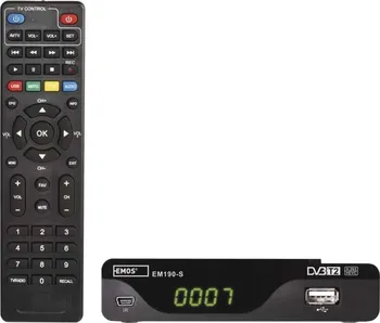 set top box EMOS EM190-S HD s ovladačem