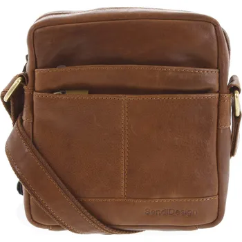 Pánská kožená taška hnědá - SendiDesign Shaper hnědá