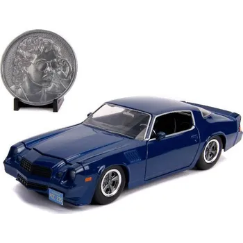 autíčko Stranger hings - Diecast Model 1/24 Billys 1979 Chevy Camaro Z28 s mincí