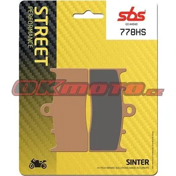 Brzdová destička Přední brzdové destičky SBS 778HS - BMW R 1200 C, 1200ccm - 03-05