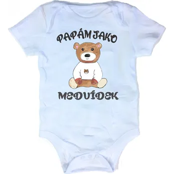 Detské body - Papám jako Medvídek, Velikost 18-24 měsiců (86-93cm)