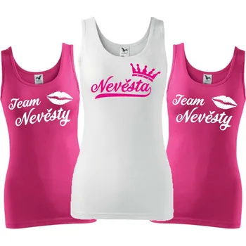 svatebni, Barva látky Limetková zelená (Pouze Dámsky střih!), Variant Tílko (Team Nevěsty), Velikost XXL