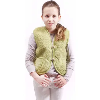 Dámská vesta Vesta z ovčí vlny Alpen (olivka) S-2XL světle zelená, Barevné varianty Světle zelená, Velikosti XL 200-100-00224