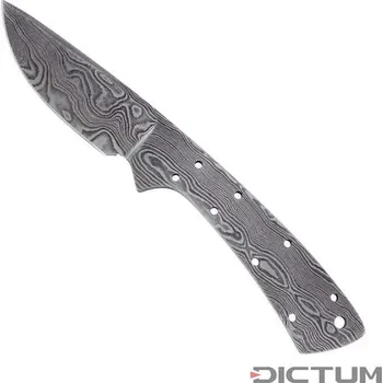 Kuchyňský nůž Čepel na výrobu nože 719636 - Full Tang Blade Blank, Random Damascus, 65 mm