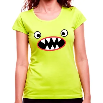 Dámské tričko / tílko ŽRALO, Barva látky Limetková zelená, Střih Dámske tričko, Velikost --VYBERTE VELIKOST--