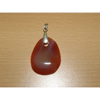 Drahý kámen Karneol - Přívěsek - vlna - kpv6