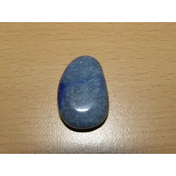 Drahý kámen Křemen modrý - Přívěsek - tromlovaný kámen vrtaný - kpt25