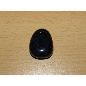 Drahý kámen Avanturín modrý třpytivý - Přívěsek - tromlovaný kámen vrtaný - kpt15