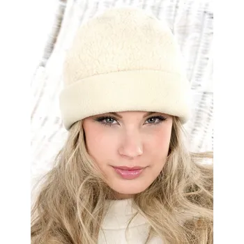 Čepice Čepice z ovčí vlny velikost 56-62 bílá, Barevné varianty Bílá, Velikosti 62 200-100-00001