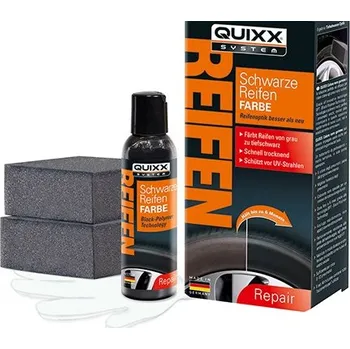 Quixx Renovátor vybledlých pneumatik Black Tire Paint, 75 ml