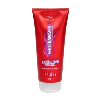 Stylingový přípravek Recenze Wella Professional Shockwaves Extra Strong Wet Look Gel 200 ml