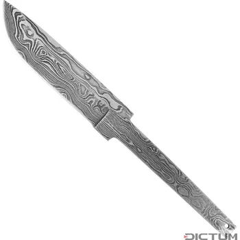 Kuchyňský nůž Čepel na výrobu nože 719736 - Stick Tang Blade Blank, Random Damascus, Large
