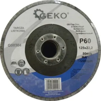 Brusný kotouč Geko lamelový kotouč 125 mm P60