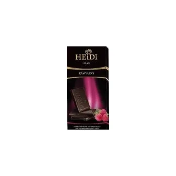 Čokoláda HEIDI Dark Raspberry 80g - hořká čokoláda s malinami
