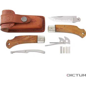 kapesní nůž Kapesní nůž 719763 - Hiro Folding Knife Kit Suminagashi, Desert Iron Wood